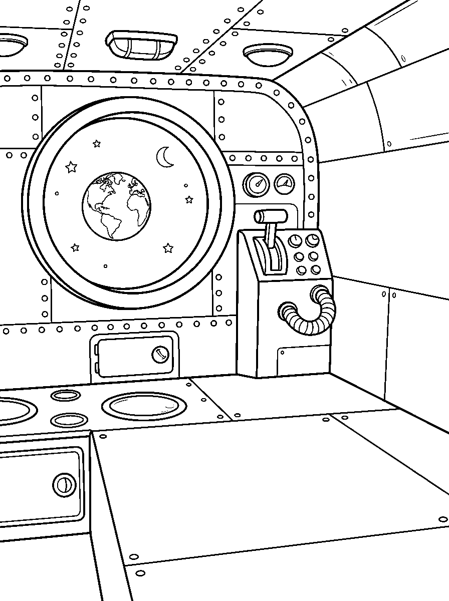 Cenário da aventura Astronauta: Tchau, Terra!