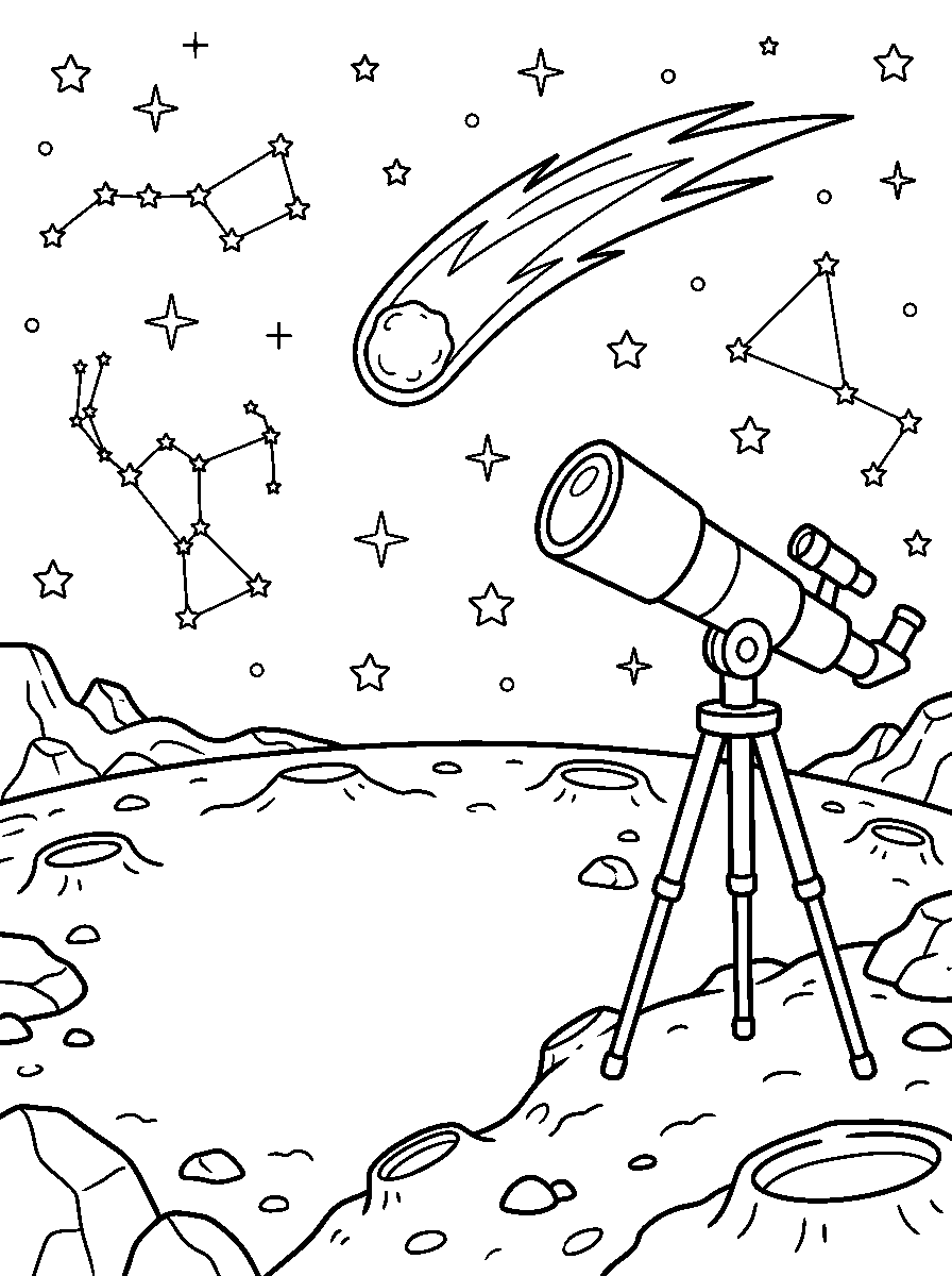 Cenário da aventura Astronauta: Quantas estrelas!